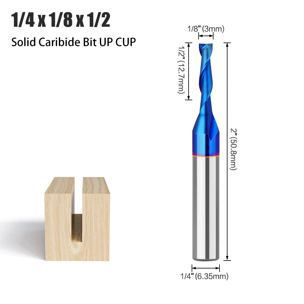 Gerader Schaftfräser aus legiertem Wolframkarbid für Holzbearbeitung