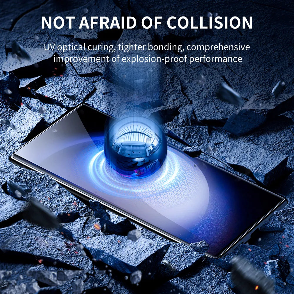 SmartDevil UV-Vollkleber Displayschutz für Samsung S24/S23 Ultra Anti-Fingerabdruck