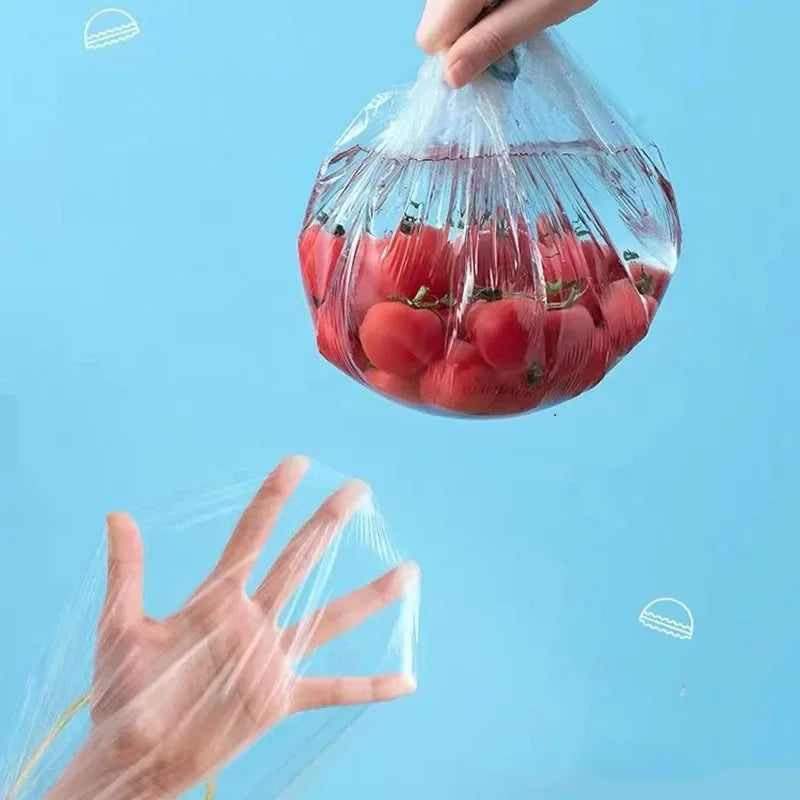 100 elastische Lebensmittelabdeckungen – Frischebewahrung für Obst - Gemüse