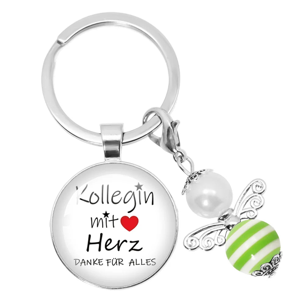 Personalisierbarer runder Schlüsselanhänger für besondere Anlässe