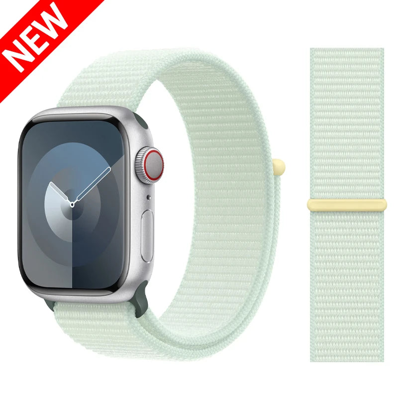 Nylon Schlaufenarmband für Apple Watch alle Serien und Größen
