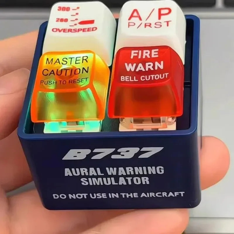 Tragbarer Flugzeug Notfall Sound Simulator Schlüsselanhänger aus Kunststoff-Yabubest - Home & More