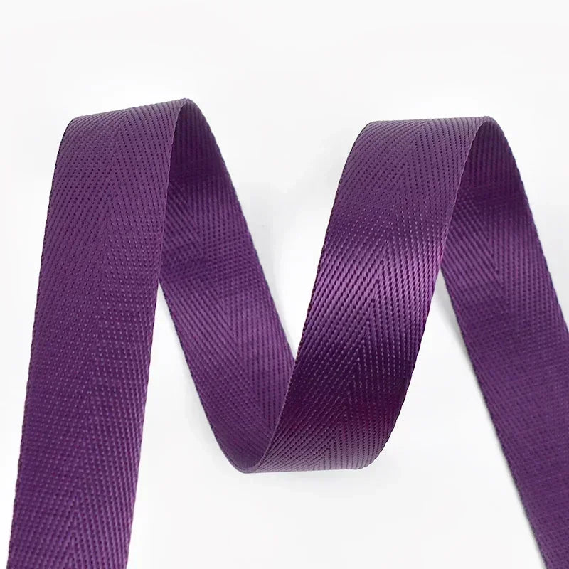 10m Nylon Gurtband 25mm Schwarz für Rucksack, Tasche, Gürtel, DIY Nähen