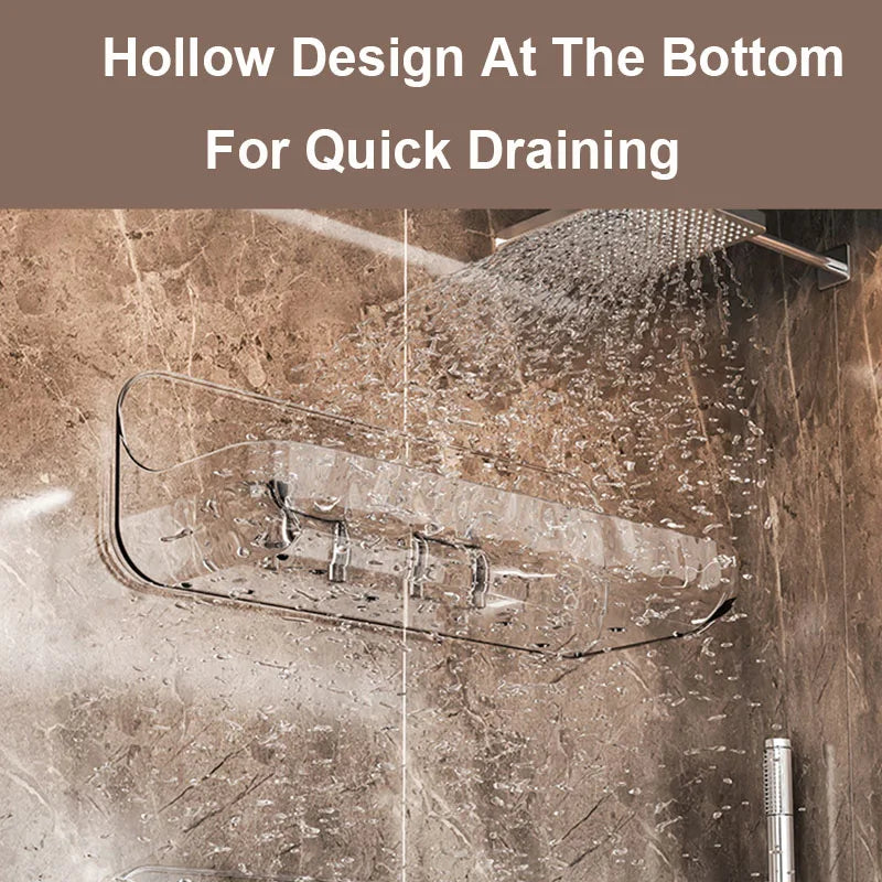 Badezimmer Wandregal ohne Bohrer Organizer Aufbewahrung Dusche Kosmetik