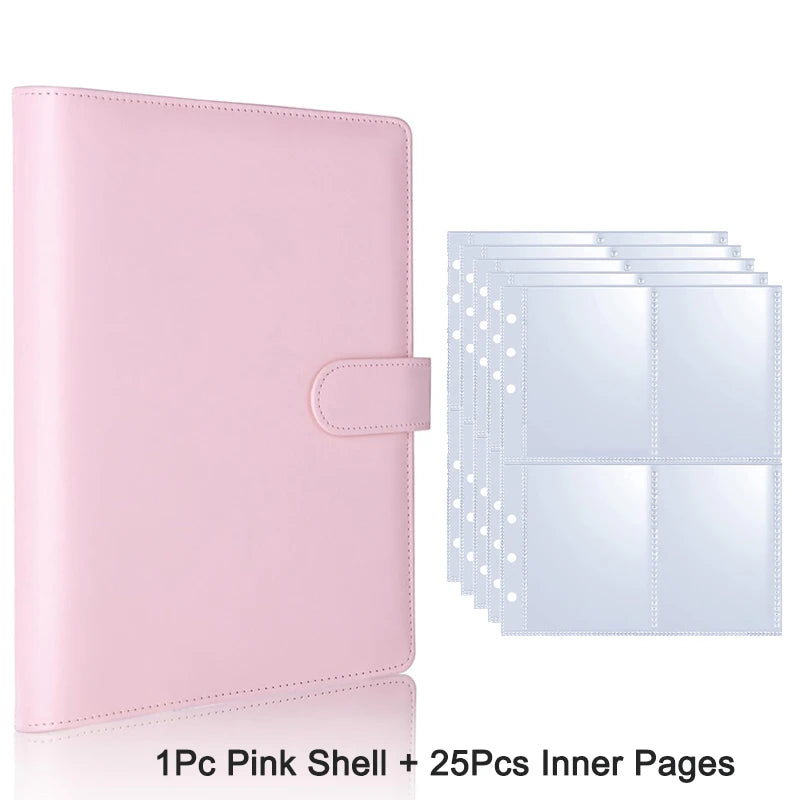 A5 Loseblatt Fotokarten Binder mit 25 Seiten für Kpop Idolkarten Sammlung