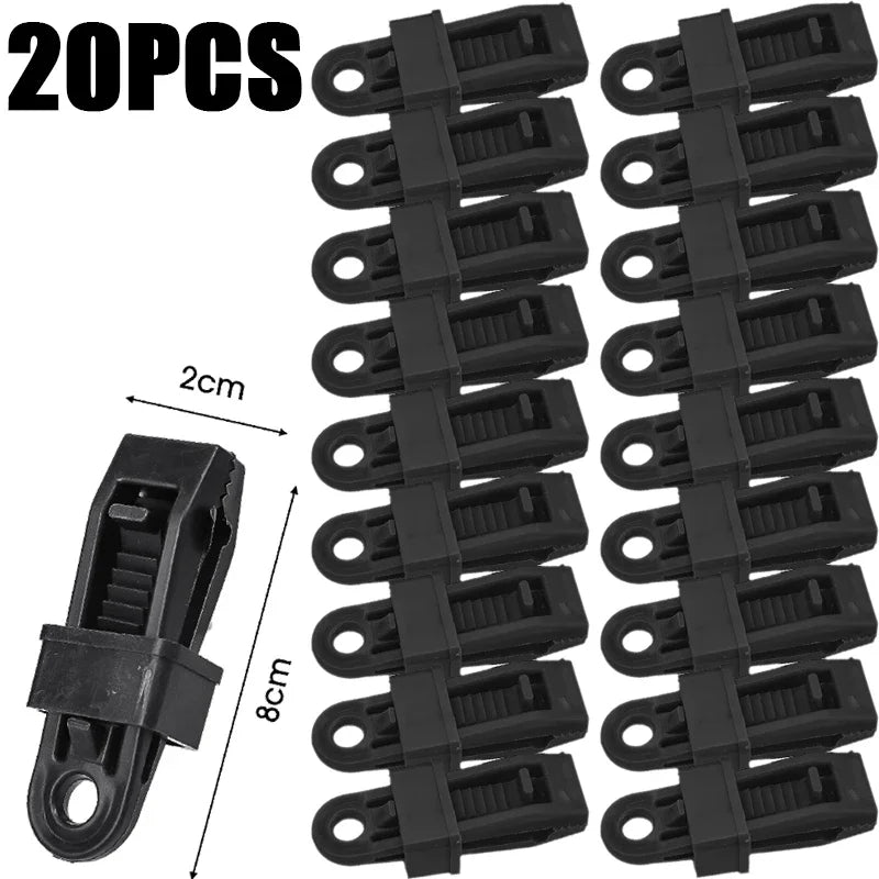 Markisen Seil Klemme Plane Clip Zelt Clip Wiederverwendbar 10 oder 20 Stück