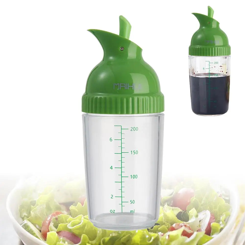 200ml Salat Dressing Shaker auslaufsichere manuelle Saucen Mixer Flasche