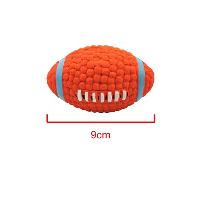 Weicher Latex Haustierball mit Quietschfunktion für kleine und große Hunde