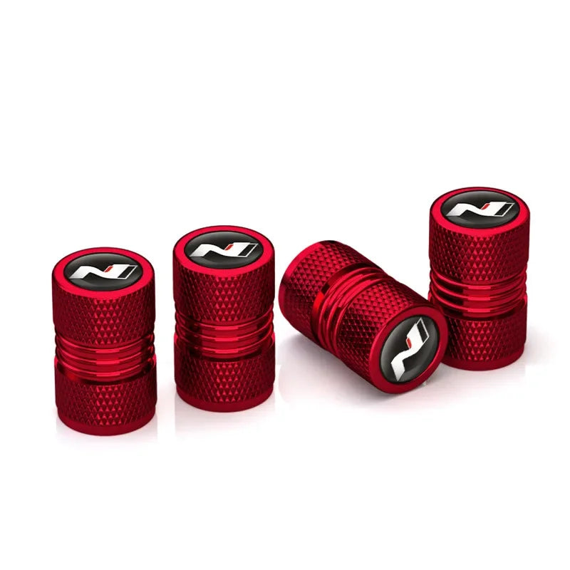 4er Set Aluminium Ventilkappen für Auto Reifen – Schutz - sportlicher Look