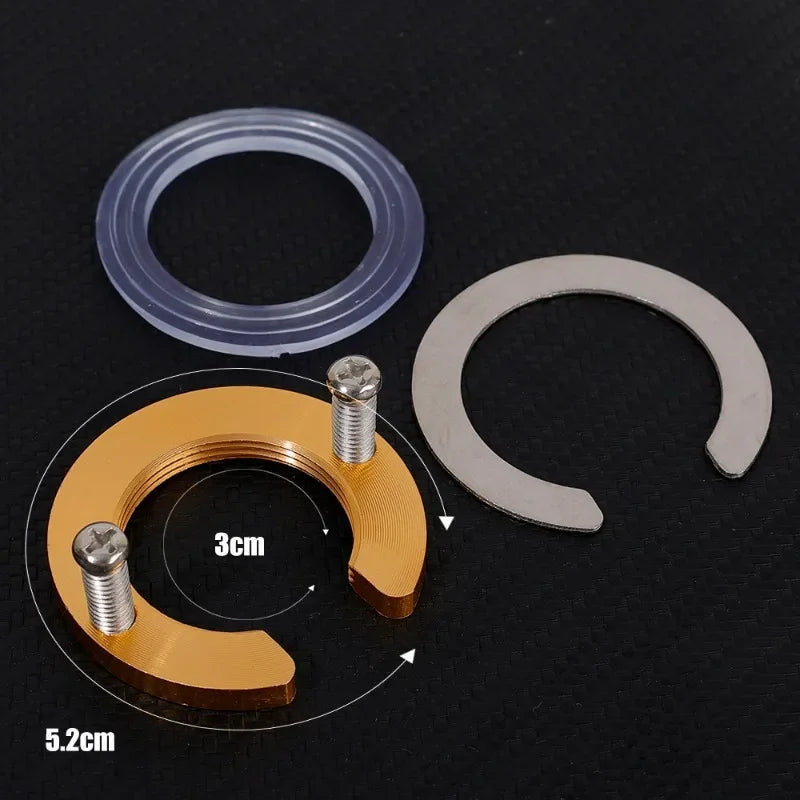 Wasserhahn Anti-verlieren Mutter Kappe C Typ Wasserhahn Wasserhahn Befestigung Fitting Kit Waschbecken Werkzeuge Küche Befestigung Sicherungsring Unterlegscheibe leuchte Teile-Yabubest - Home & More