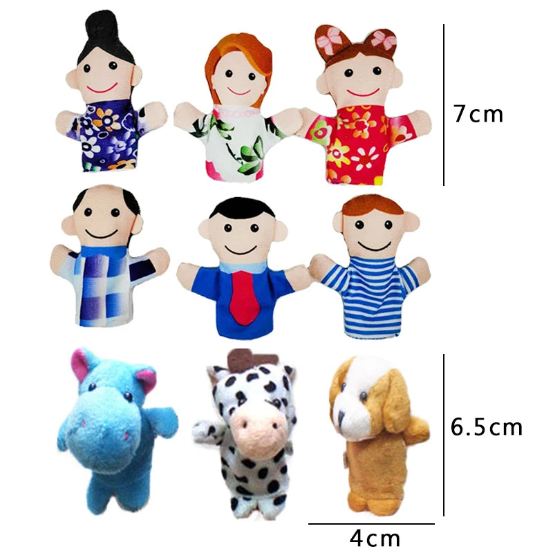 8-teiliges Fingerpuppen Set für kreatives Rollenspiel