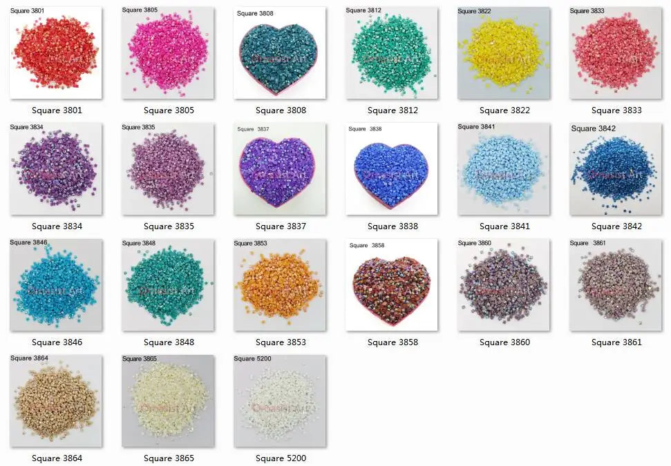 Quadratische Diamantsteine für kreative Diamantmalerei