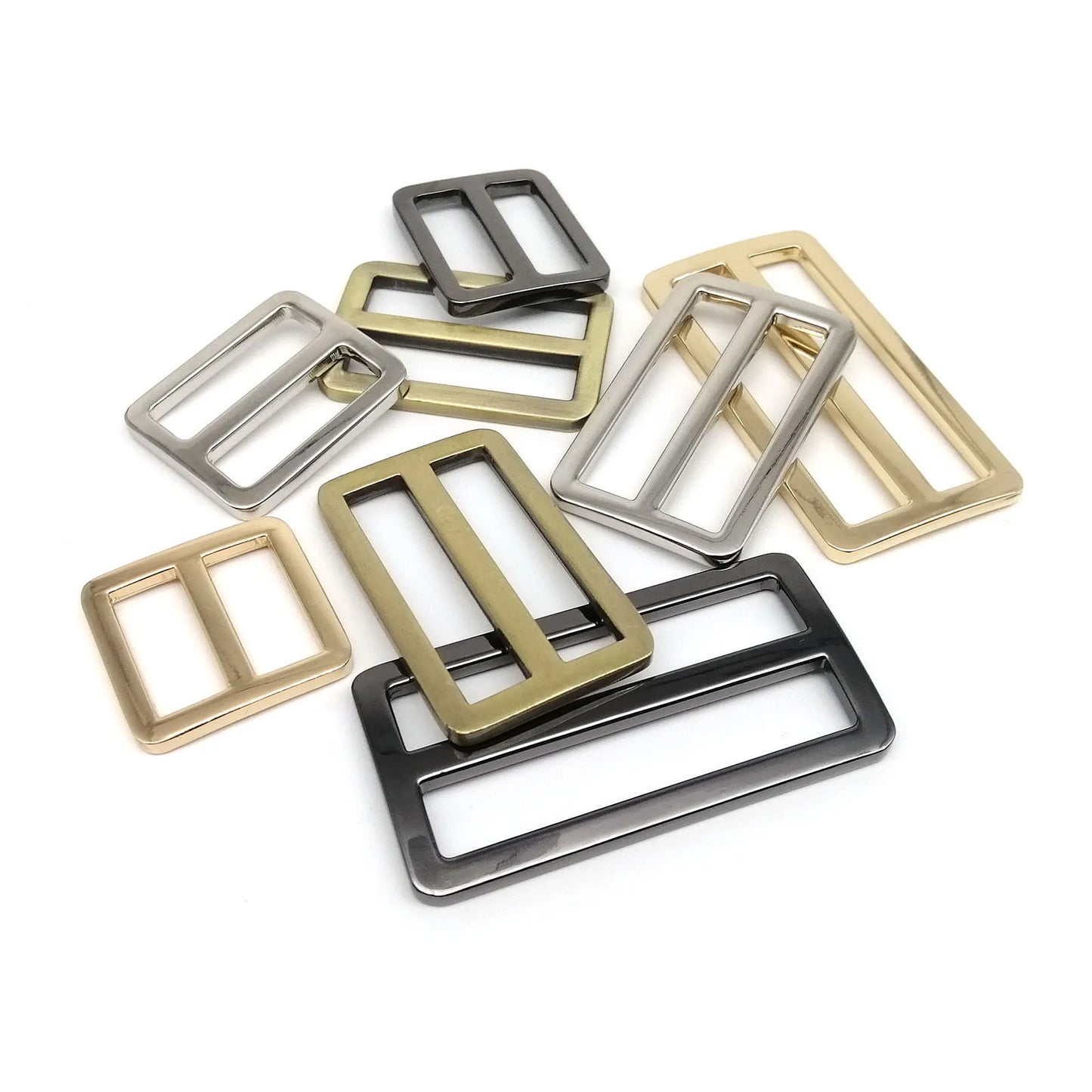 Metall Schnalle Zinklegierung Rechteck Tri-Glide Pin Roller Schnalle