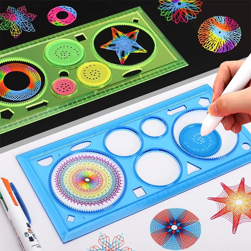 Geometrie Spirograph Zeichnung Schablonen Set Kunst Kinder