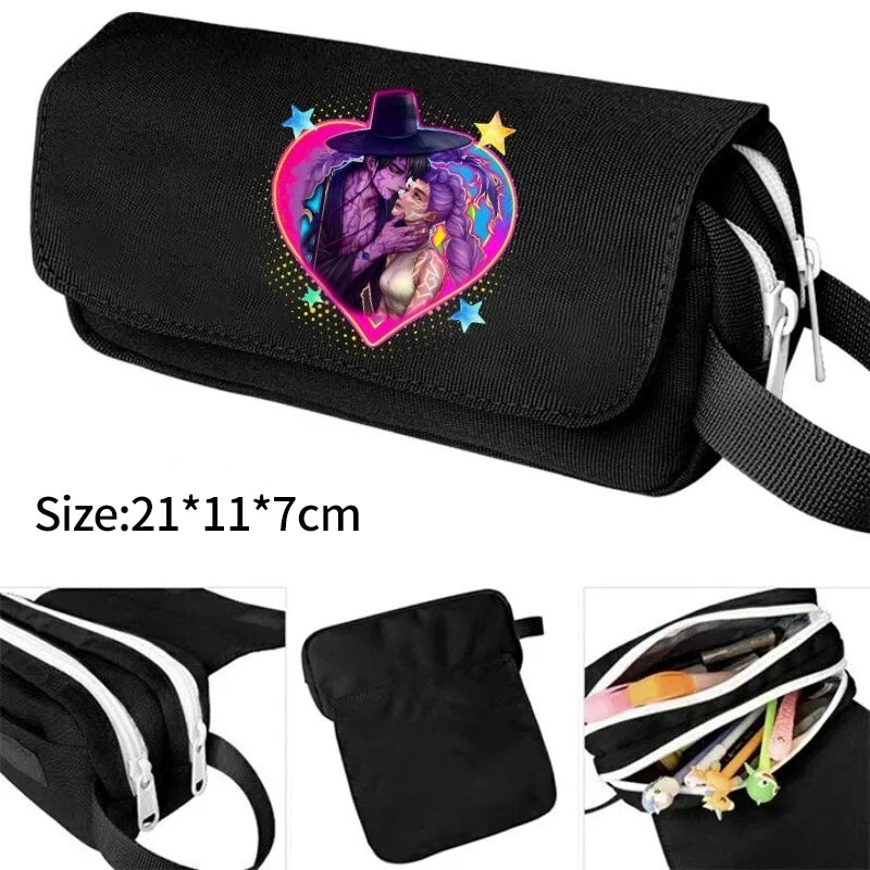 Kpop DHunter Federmäppchen mit großem, mehrschichtigem Stauraum