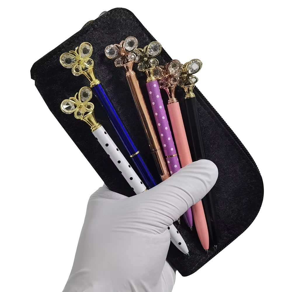 Filz Feder mäppchen 19,5 cm Schüler Stift Tasche Büro Lagerung