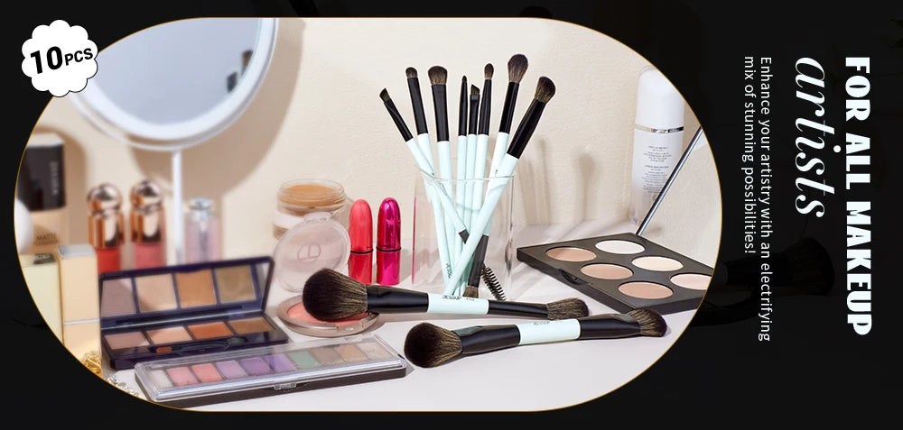 Jessup Make-up-Pinsel-Set für präzises Schminken-Yabubest - Home & More