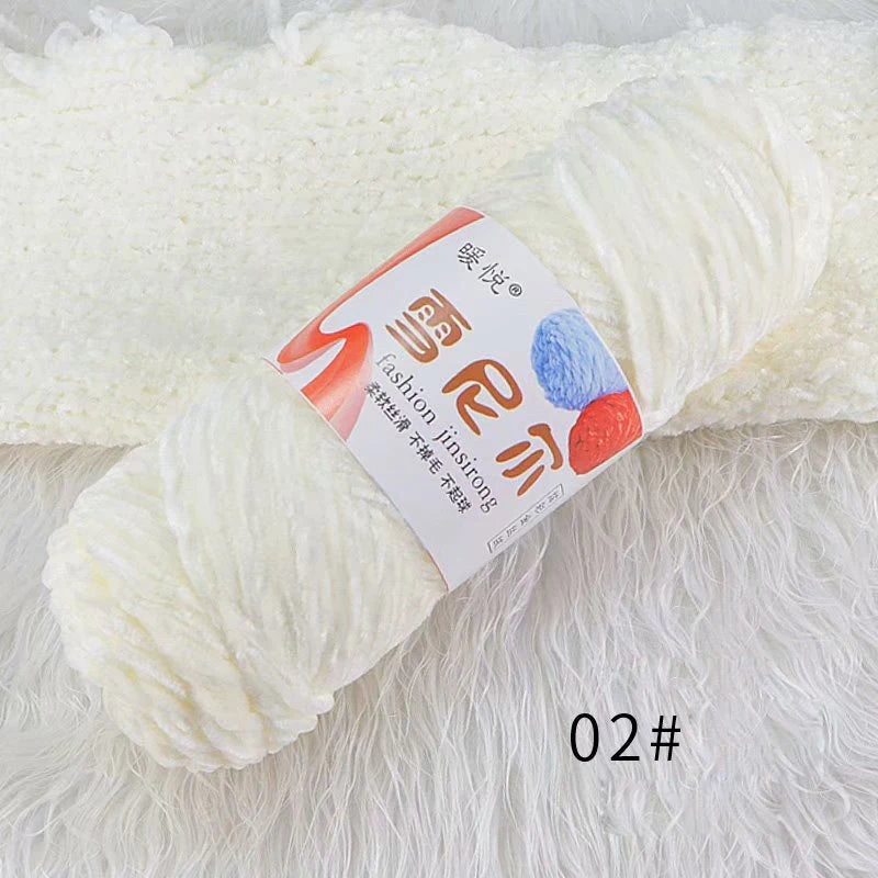 Weiches Chenille Polyester Strickgarn für gemütliche DIY Projekte
