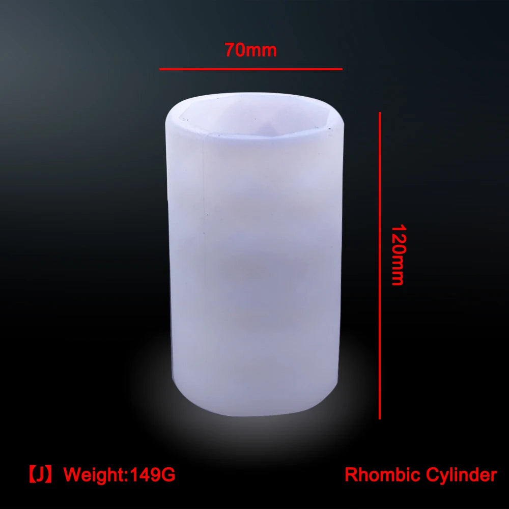 Vielseitige Silikonform für DIY Epoxidharz Kerzen und Schmuck 10 Stil