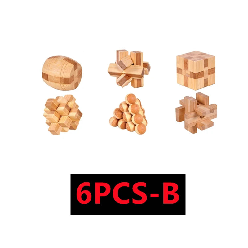 Hölzernes IQ Geduldsspiel 3D Puzzle für Kinder ab 14 Jahren