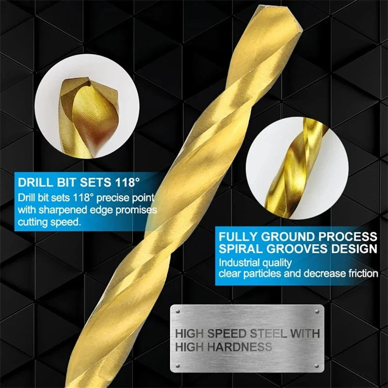 13 teiliges Bohrer Set 316 bis 12 Zoll für Glas Metall Fliesen Beton