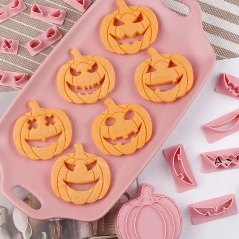 Halloween Keks Ausstecher Set 3D Kürbis Geist Fondant Prägeform