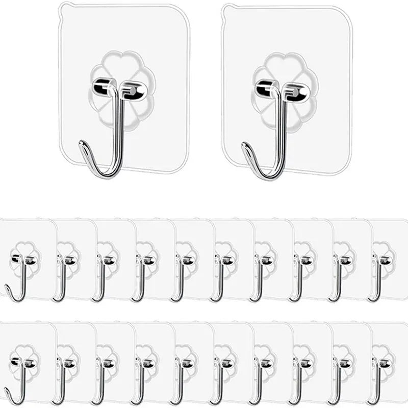 Selbstklebende Schrauben-Wandhaken 2-10 Stück für vielseitige Wandmontage