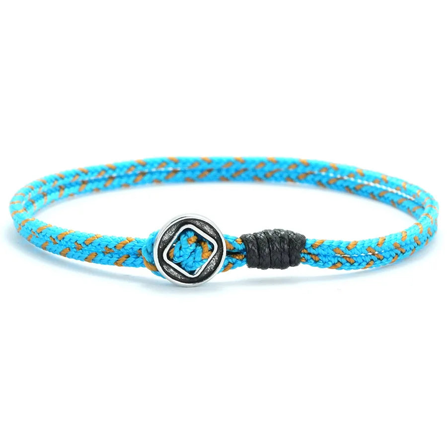 2mm Doppelschicht Geflochtenes Seil Armband Unisex Glücksarmband Bunt