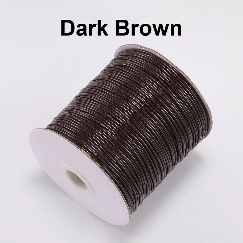 Vielseitige gewachste PU Leder Schnur für DIY Schmuck 20m