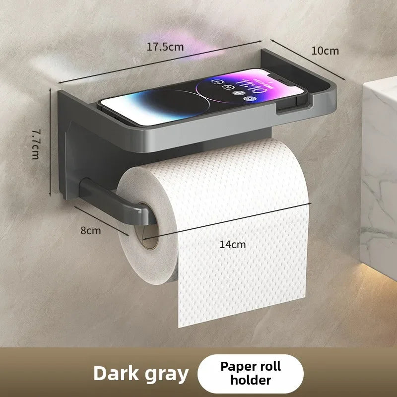 Einfach installierbarer Toilettenpapierhalter Wandmontage ohne Stanzen