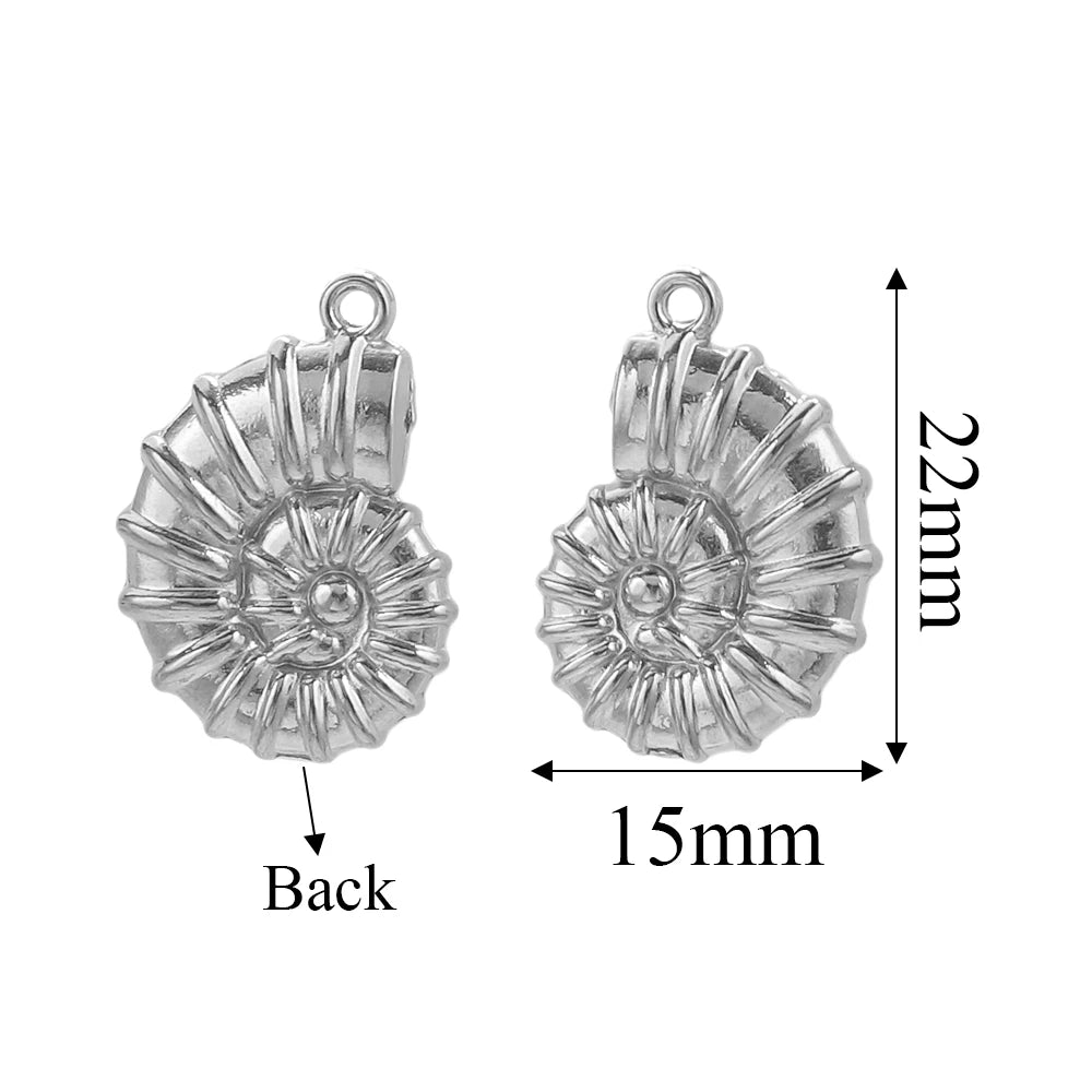 Edelstahl Gold Anhänger für individuellen DIY Schmuck