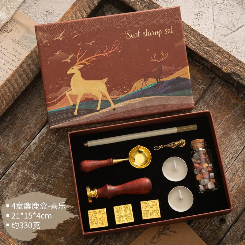 Wachssiegel Stempel Set für DIY Projekte und Hochzeitseinladungen