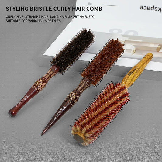 Professioneller runder Holzhaar Pinsel mit natürlichen Borsten und Anti Static Funktion