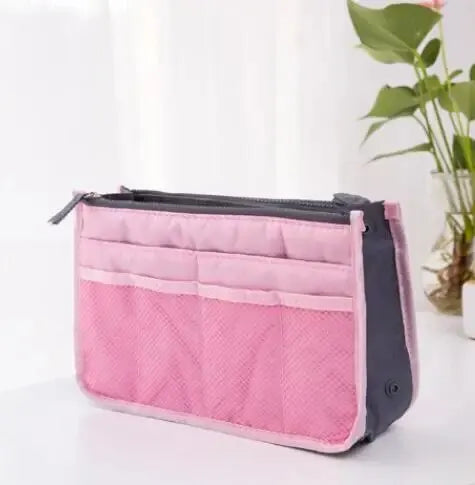 Multifunktionale Make-up-Tasche mit großem Fassungsvermögen und praktischem Reißverschluss