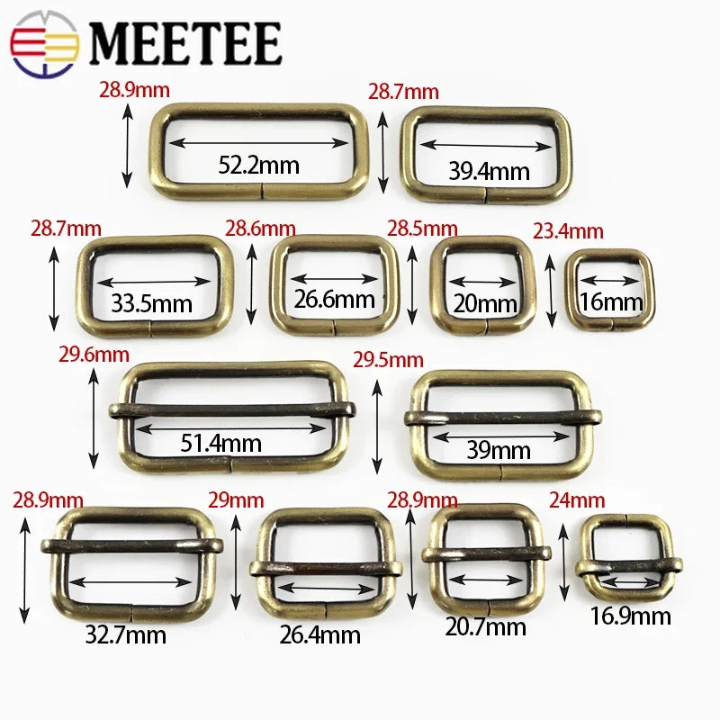 Rechteckige Metallringe Schnallen für Taschen und Gurte