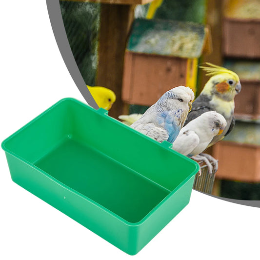 Vogel Wasser Badewanne Haustier Vogel Schüssel Papageien Sittich Vogelbad Käfig Hängen Kunststoff Vogel Tauben Käfig Wasser Futter Feeder Vogel Haustier - Yabubest - Home & More