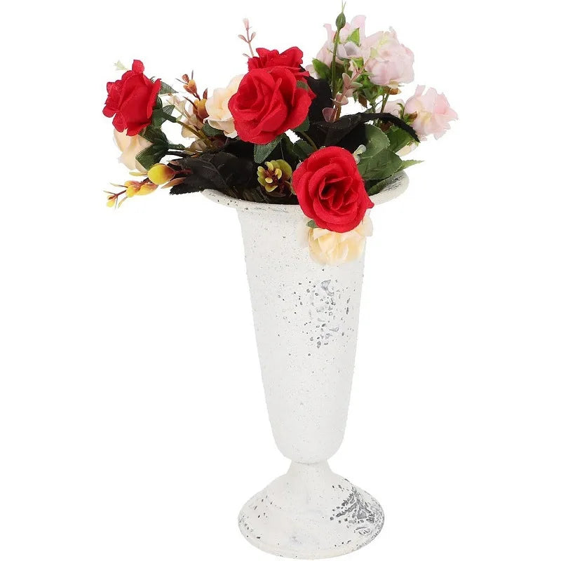 Retro Eisen Vase für Blumen, Heimdekoration und Hochzeit