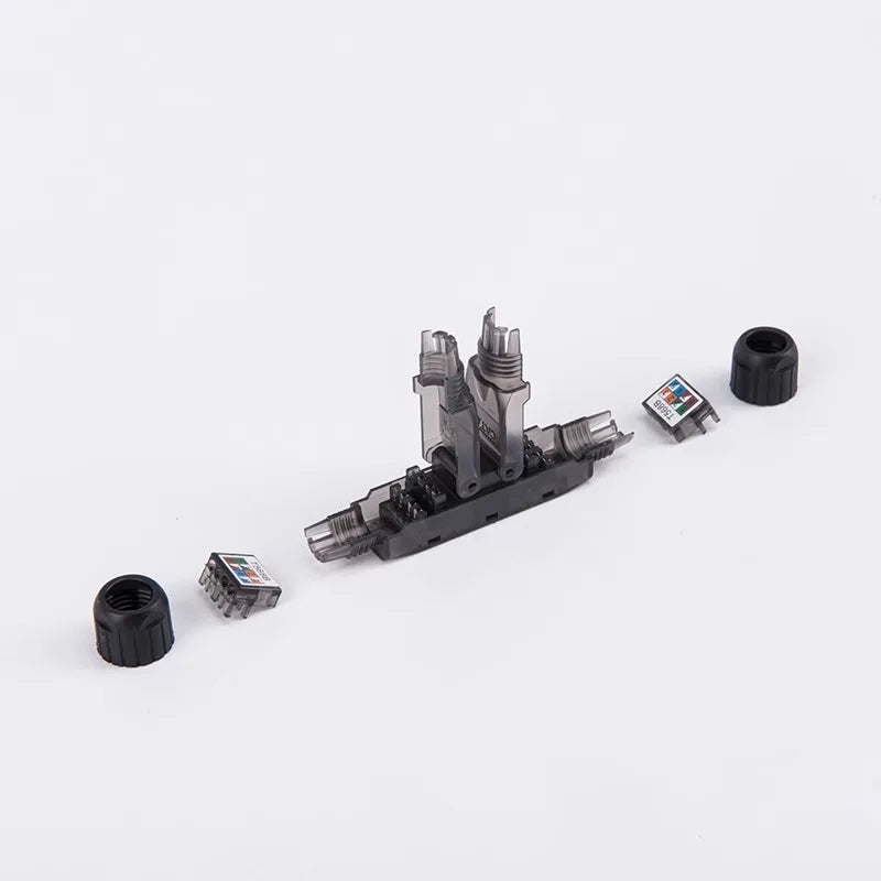 Werkzeugloser RJ45 Netzwerk Extender für Cat5e Cat6A Cat7 LAN Kabel