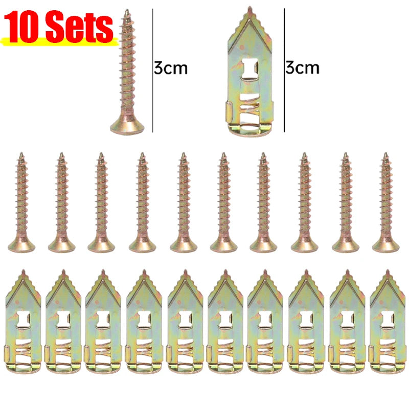 10/100 St. Selbstbohrende Trockenbauanker für Gipskarton DIY Befestigung