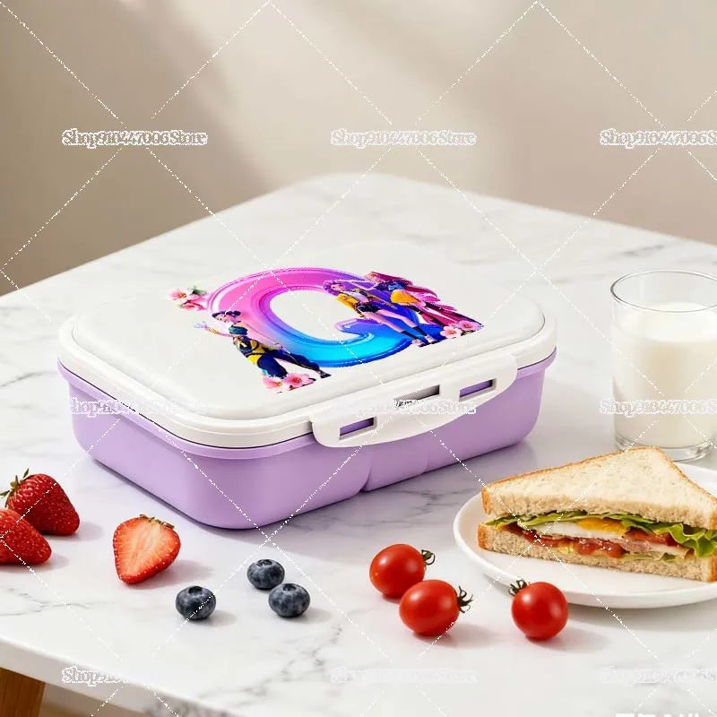 Praktische Lunchbox mit individuellem Buchstabendruck für Schule und Freizeit