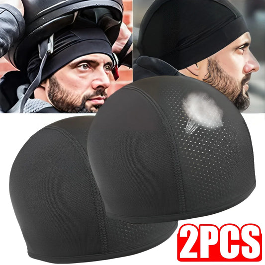 Atmungsaktive Helm-Unterziehkappe für Motorrad Sport (1er / 2er Set)