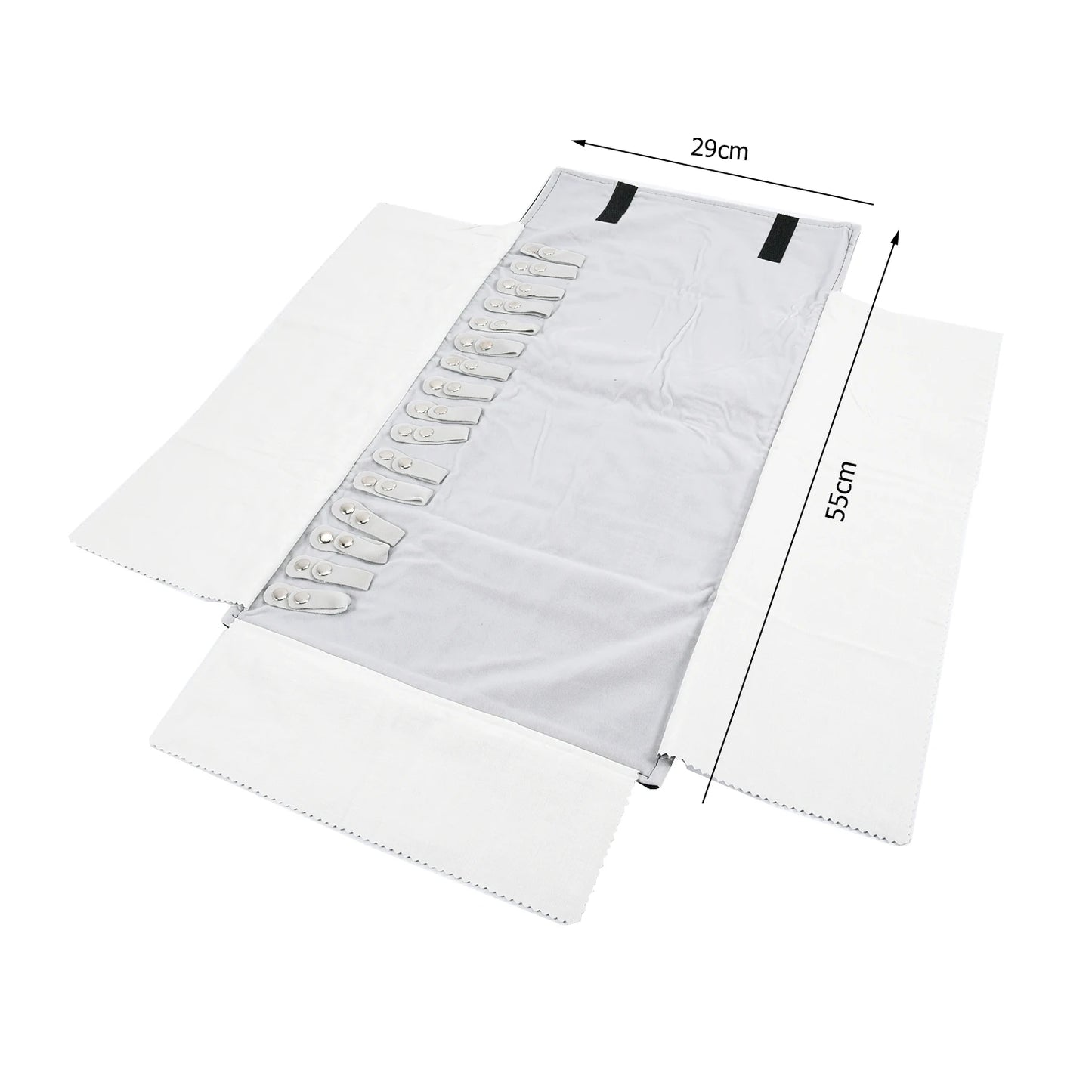Eleganter Reise Schmuck Organizer aus Samt – Aufrollbar & Faltbar