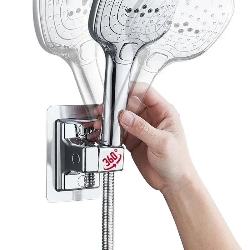 Verstellbarer Duschhalter mit 360 Grad Drehung Saugnapf ohne Bohren