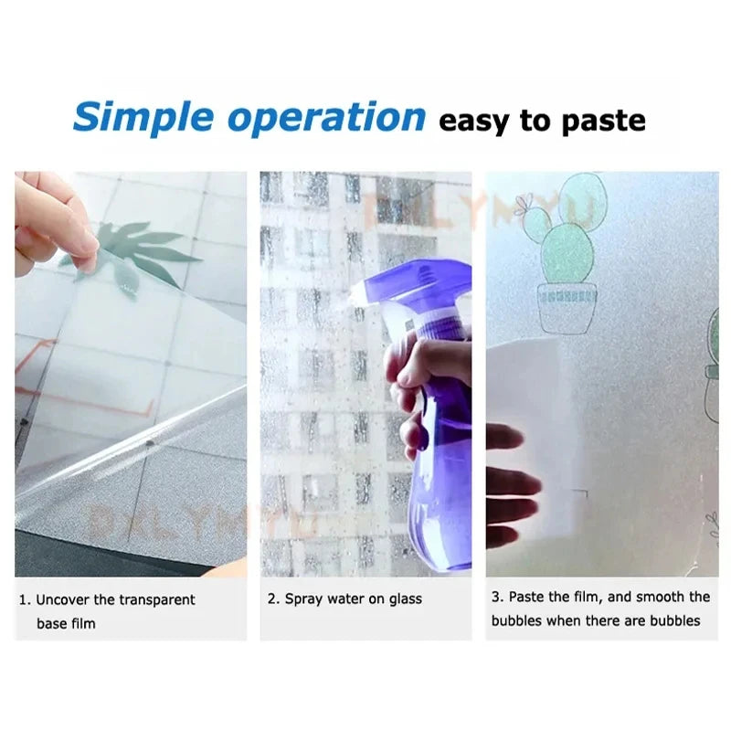 Fensterfolie Sichtschutz mit Regenbogen Effekt und UV Schutz