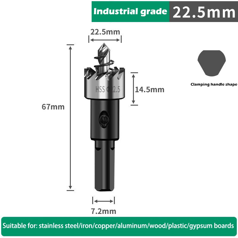 12-100mm HSS Lochsägen Set für Metall Holz Kunststoff