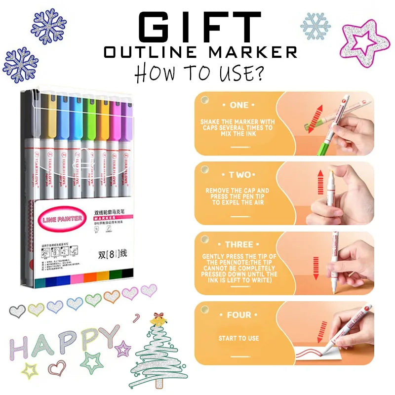 Doppelspitze Permanent Art Marker Set – 120 Farben für Zeichenkunst