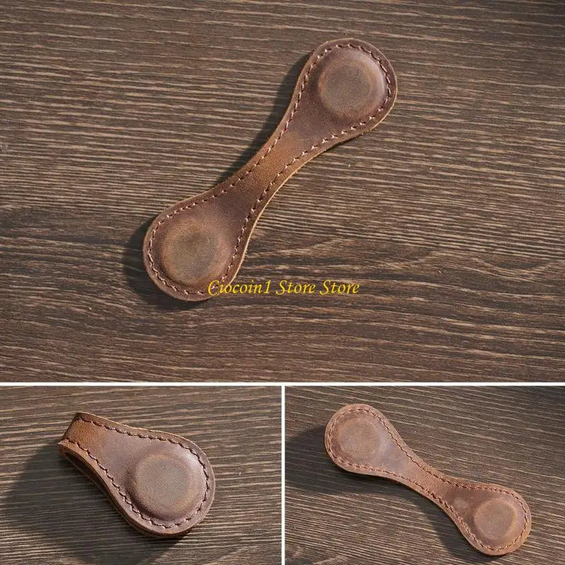 Tragbares Lesezeichen aus Leder mit Magnetverschluss für Buchseiten