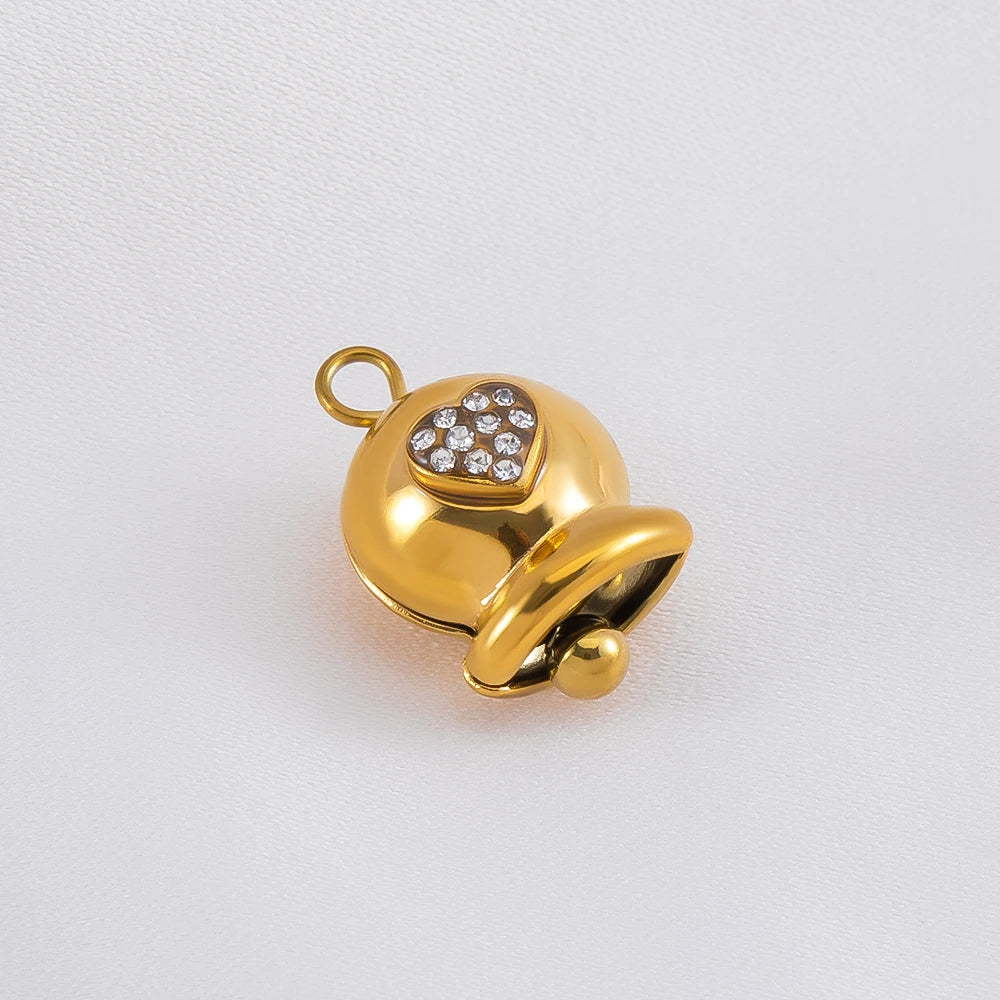 5 Stück Edelstahl Anhänger Gänseblümchen Herz Stern Glocke für Schmuck DIY-Yabubest - Home & More