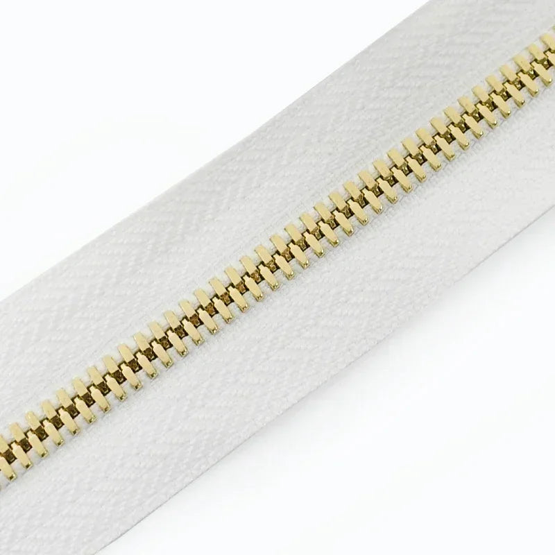 Metall-Reißverschluss Offenes Ende Zwei-Wege Reißverschlüsse Gold Silber-Yabubest - Home & More