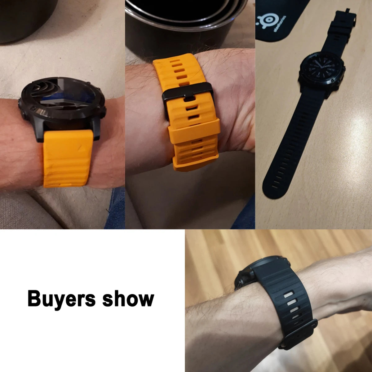 Silikon QuickFit Armband 22/26mm für sportliche Smartwatch-Nutzer